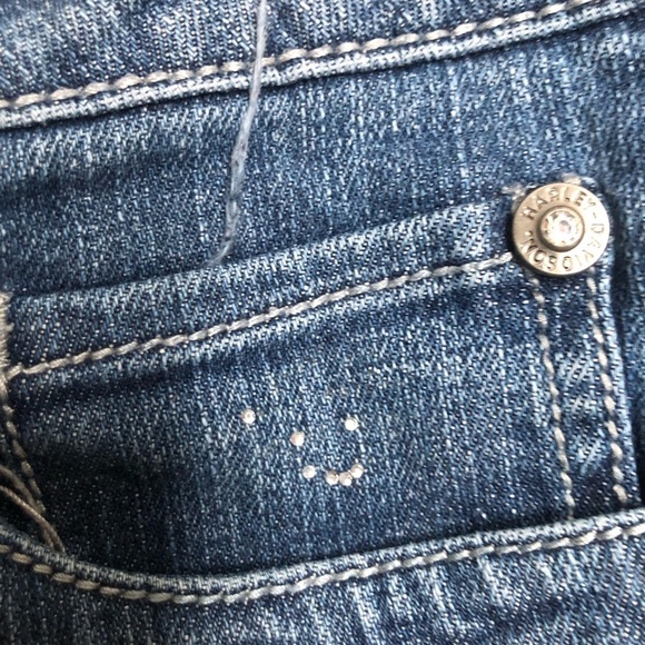 Harley-Davidson Boot Cut Flared Jeans Size 6 - Picture 5 of 11